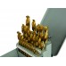 Набор сверл по металлу Profi в металлическом кейсе 1.5-13.0 мм (желтые) GEKO G38235