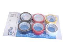 Набор цветных изолент 6 шт. PVC (19 мм x 5 м) SATRA S-PVC5