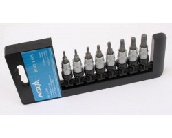 Набор бит Torx в держателе 1/4 (на планке 8 пр.) ASTA BIT SET-8 1/4 S