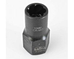 Головка ударная Cr-Mo для слизанных гаек 6-гр. 1/2 10 мм SATRA S-TSX10-foto2