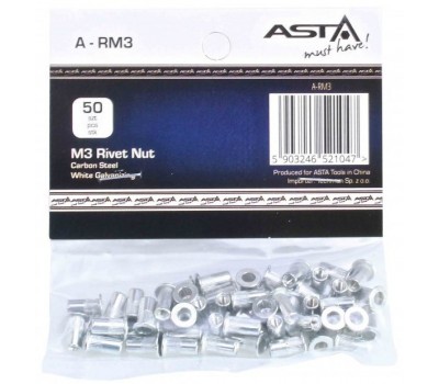 Заклепки резьбовые М3, 50 шт (AL) ASTA A-RM3