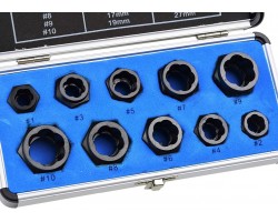 Набор для выкручивания сорванных гаек 10 единиц GEKO G30032-foto3