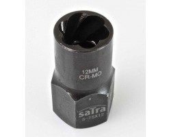 Головка ударная Cr-Mo для слизанных гаек 6-гр. 1/2 12 мм SATRA S-TSX12-foto2