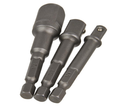 Переходники для шуруповерта, набор (1/2",3/8",1/4") GEKO G15010