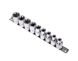 Набор торц головок внешний торкс 1/2"DR Е10-Е24. 9предм.блистер (46410-9C) HANS-foto3