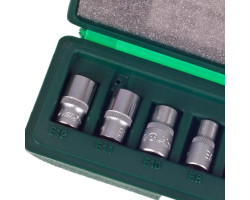 Набор торц головок внешний торкс 1/4". Е4-Е12. 8 предм. (26410-8) HANS-foto4