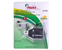 Переходник ударный 3/4"M х 1/2"F со сменным квадратом (86884) HANS-foto2