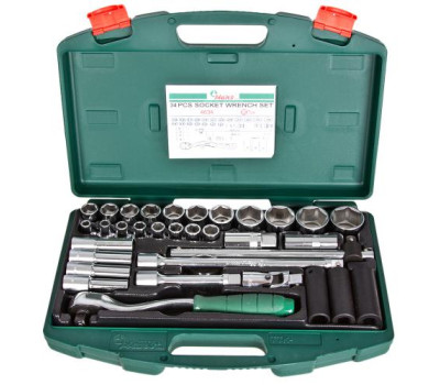 Набор торц головок 1/2".34предм. (4634) HANS