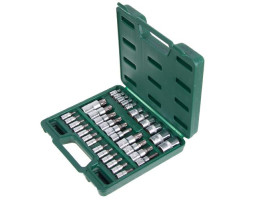 Набор торцевых головок 1/2".3/8".1/4"внутренних и наружных ТORX 34предмета (9634T) HANS-foto4