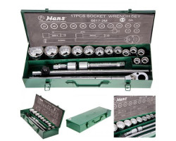 Набор торцевых головок 3/4"DR 19-50мм.12граней. 17 предметов (6617-2M 12PT) HANS-foto5