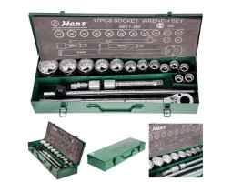 Набор торцевых головок 3/4"DR 19-50мм.12граней. 17 предметов (6617-2M 12PT) HANS-foto5
