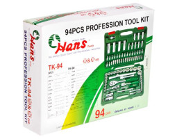 Набор торцевых головок 1/4"DR4-14мм и 1/2"DR10-32 мм.94 предмета (TK-94) HANS-foto2