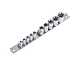 Набор торцевых головок 1/4"-3/8"DR Е4-Е18. 10 предметов (5610E) HANS-foto3