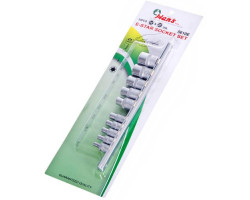 Набор торцевых головок 1/4"-3/8"DR Е4-Е18. 10 предметов (5610E) HANS-foto2
