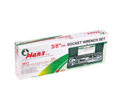 Набор торцевых головок 3/8" , 17 предметов (3617M) HANS-foto2