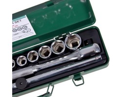 Набор головок 1/2" 17 предметов 6 гран (9.10.11.12.13.14.15.16.17.19.22.24.27) (4617MU) HANS-foto5