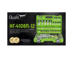 Универсальный набор инструмента 1/4" & 1/2", 108 предм. (12 гран.) (НГ-4108П-12) ALLOID-foto2