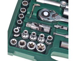 Набор торц. головок 1/4"DR4-14мм и 1/2"DR10-32 мм,108 предм.(6 гран.) (TK-108) HANS-foto10