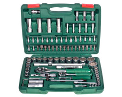 Набор торц. головок 1/4"DR4-14мм и 1/2"DR10-32 мм,94 предм.(6гран.) (TK-94) HANS
