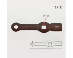 Ключ ударный под квадрат 3/4". Е24 (1511E24) HANS-foto4