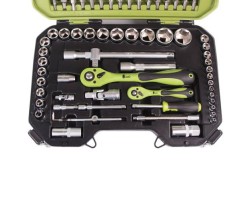 Универсальный набор инструмента 1/4" & 1/2", 94 предм. (6 гран.) Трещотки 72 зуба.(TS-94) ALLOID-foto8