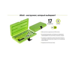 Набор головок 1/4", 17 предметов (НГ-2017П) ALLOID-foto3