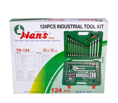 Набор инструмента 124 предм 1/4", 1/2" (TK-124) HANS Набор инструмента 124 предм 1/4", 1/2" (TK-124) HANS