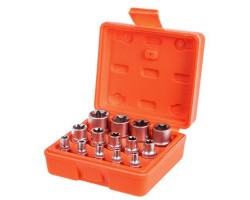 Набор головок торкс 1/4"-3/8"-1/2"DR, Е4-Е24, 14 предм. (НГЕ-424K) ALLOID-foto3