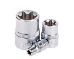 Набор головок торкс 1/4"-3/8"-1/2"DR, Е4-Е24, 14 предм. (НГЕ-424K) ALLOID-foto4