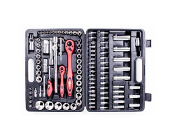 Набор инструментов Cr-V 1/2" и 1/4" 108 ед. INTERTOOL ET-6108-foto2