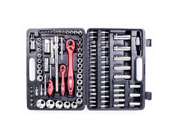 Набор инструментов Cr-V 1/2" и 1/4" 108 ед. INTERTOOL ET-6108-foto2