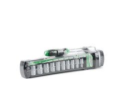 Набор головок 10 шт 1/4" c трещоткой INTERTOOL ET-6008-foto2