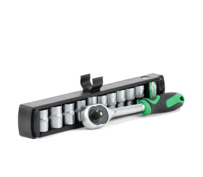 Набор головок 10 шт 1/4" c трещоткой INTERTOOL ET-6008