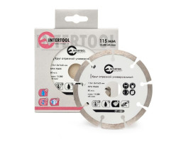 Диск отрезной сегментный, алмазный 115 мм, 16-18% INTERTOOL CT-1001-foto3
