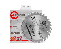 Диск пильный по дереву с твердосплавными напайками 150x22,2x1,5 мм; 28 зубьев INTERTOOL CT-3015-foto3