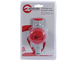 Таймер для подачи воды с сеточным фильтром, внутренней резьбой на входе 3/4", 15; 30; 45; 60; 75; 90; 105; 120 мин, на коннектор 1/2", автоматическое отключение INTERTOOL GE-2011-foto2