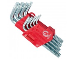 Набор Г-образных ключей TORX 9 шт, Т10-Т50, Cr-V, Small INTERTOOL HT-0607