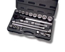 Профессиональный набор инструмента 3/4", 20 ед (гол. 19-50 мм) пластиковый кейс INTERTOOL ET-6023-foto4