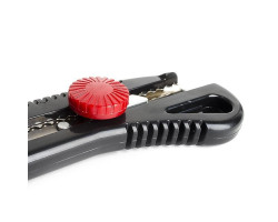 Нож с металлической направляющей под лезвие 18 мм с винтовым фиксатором INTERTOOL HT-0502-foto6