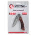 Нож складной, ручка с деревянными вставками INTERTOOL HT-0594