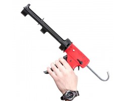 Пистолет для выдавливания силикона, усиленный пластик, 2 режима INTERTOOL HT-0028-foto6