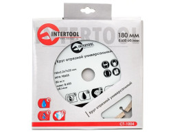 Диск отрезной сегментный, алмазный 180 мм, 16-18% INTERTOOL CT-1004-foto2