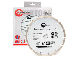 Диск отрезной сегментный, алмазный 180 мм, 16-18% INTERTOOL CT-1004-foto3