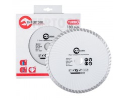Диск отрезной Turbo, алмазный 180 мм, 16-18% INTERTOOL CT-2004-foto2