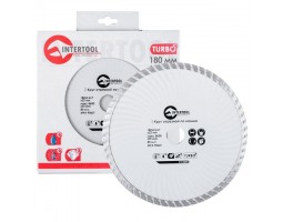 Диск отрезной Turbo, алмазный 180 мм, 16-18% INTERTOOL CT-2004-foto2