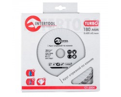 Диск отрезной Turbo, алмазный 180 мм, 16-18% INTERTOOL CT-2004-foto3