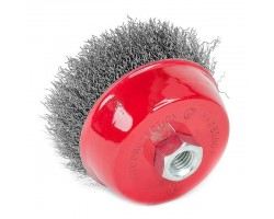 Щетка чашечная 100 мм, для УШМ, М14 (витая проволока) INTERTOOL BT-1100-foto7