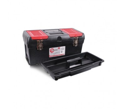 Ящик для инструментов с металлическими замками, 19" 483x242x240 мм INTERTOOL BX-1019