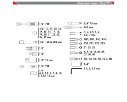 Набор инструмента 72 ед. INTERTOOL ET-6072-foto4