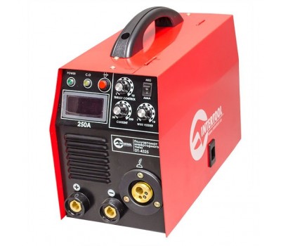 Полуавтомат сварочный инверторного типа комбинированный 7,1 кВт, 30-250 А., проволока 0,6-1,2 мм., электрод 1,6-5,0 мм INTERTOOL DT-4325